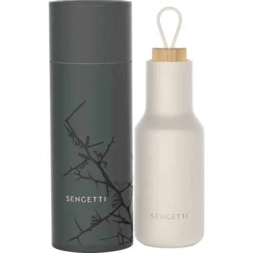 Andy Cartwright Sengetti Hydra Water Bottle Stone Packaging